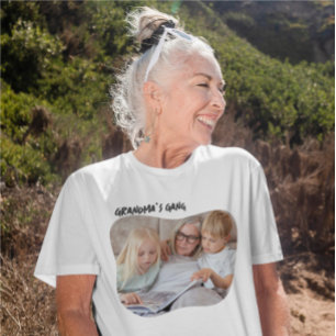 T-shirt Photo et texte personnalisés