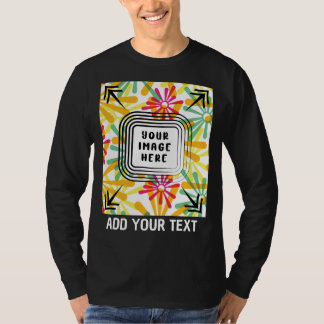 T-shirt Photo et texte personnalisés Ajouter un texte phot