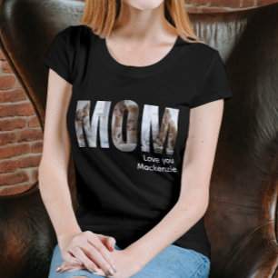T-shirt Photo Et Texte Personnalisés Maman