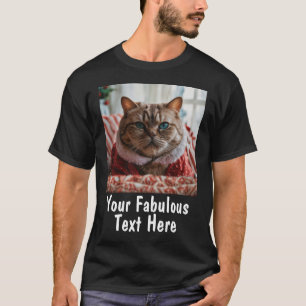 T-shirt Photo et texte personnalisés simple