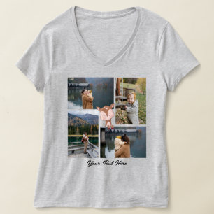 T-shirt Photo Familiale Personnalisée / Texte Cute Animal