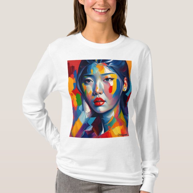 T-shirt photo femme orientale (Devant)