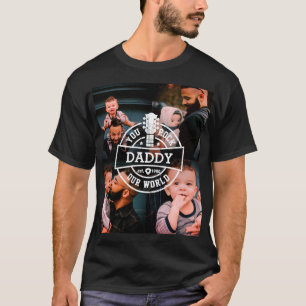 T-shirt Photo Fête des pères You Rock Our World Cool Bla