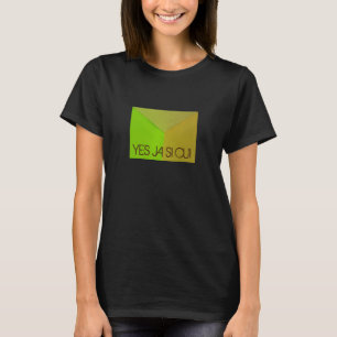 T-shirt Photo géométrique moderne avec un texte