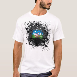 T-shirt Photo gitane d'éclaboussure - customisée
