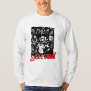 T-shirt Photo grunge de groupe du peloton de suicide
