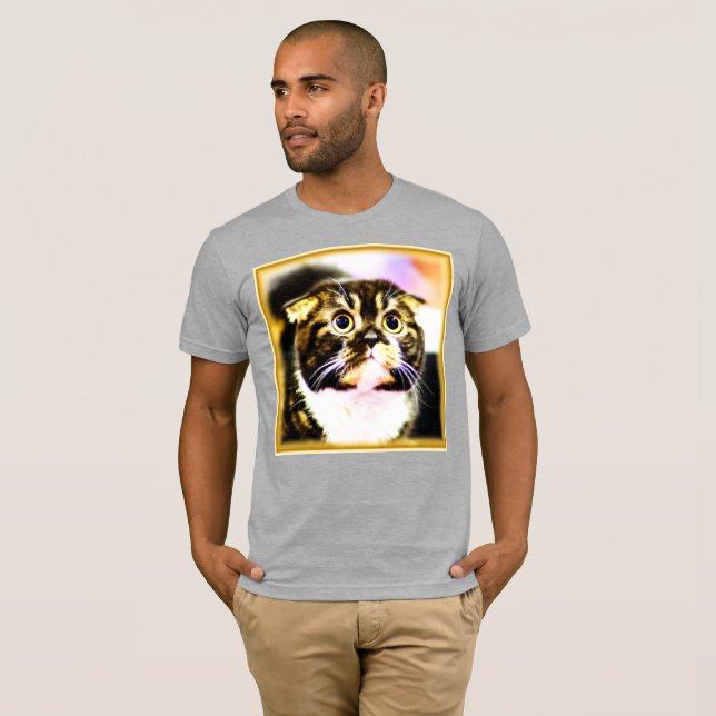 T-shirt Photo Hilarious d'un Chat Drôle. Commandez dès mai (Devant entier)