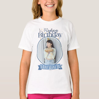 T-Shirt Photo Joyeux Anniversaire Personnalisé | S