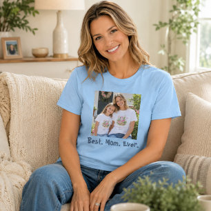 T-shirt Photo Meilleure Maman du Monde de Tout Cœur