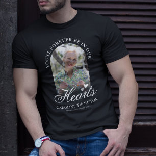 T-Shirt photo mémorial à jamais dans nos cœurs