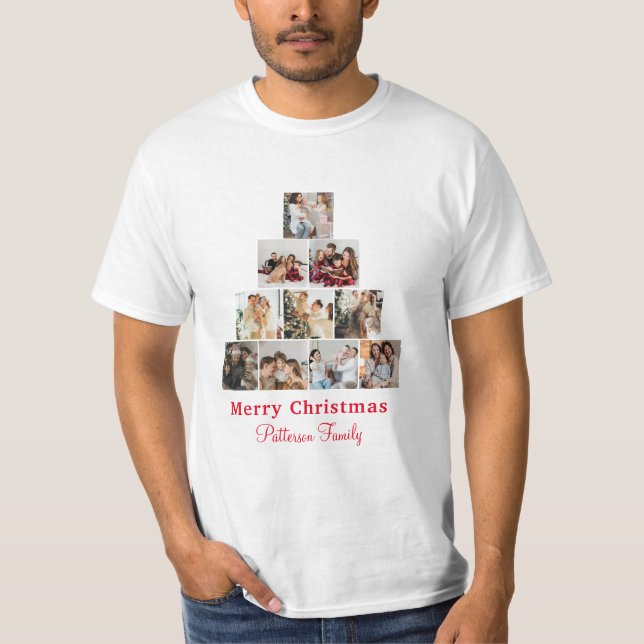 T-shirt photo minimaliste Joyeux Noël (Devant)