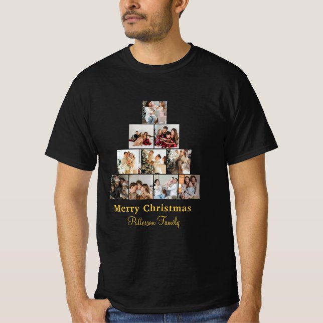 T-shirt photo minimaliste Joyeux Noël (Devant)