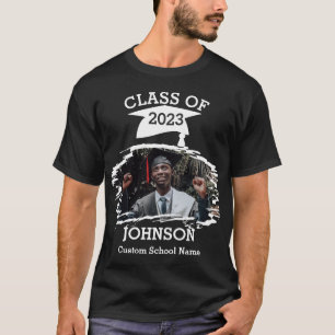 T-shirt Photo moderne Splash Custom Graduate Class of 2023