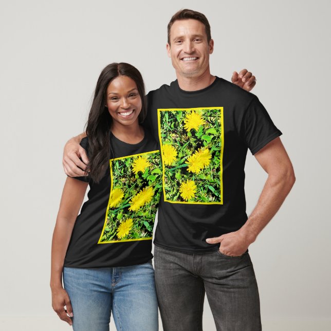 T-shirt Photo Mountain Dandelions. Commandez dès maintenan (Unisexe)