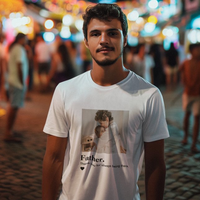 T-shirt photo père personnalisé | Papa Gif personn (Créateur téléchargé)