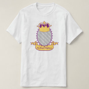 T-shirt photo personnalisable Royal Highness Crown