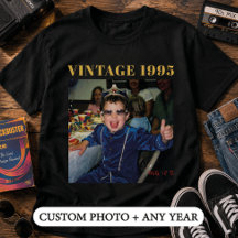 Photo personnalisé Anniversaire Vintage 1995