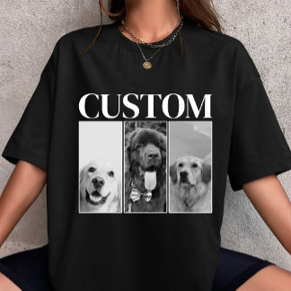 T-shirt Photo personnalisé de chien chat de compagnie pers
