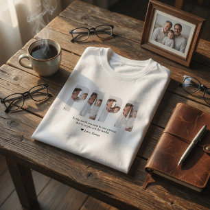 T-shirt Photo personnalisé de Papa   Meilleur cadeau pour 
