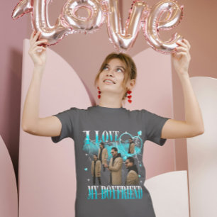 T-shirt Photo personnalisé J'aime mon petit ami Bootleg vi