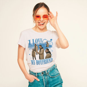 T-shirt Photo personnalisé J'aime mon petit ami Bootleg vi