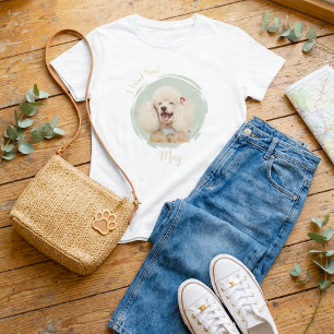 T-shirt Photo personnalisé Nom de l'animal Maman chien Je 