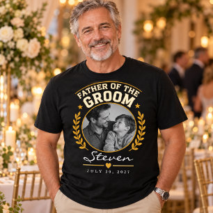 T-Shirt Photo Personnalisé pour le Père du Marié