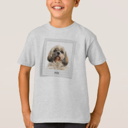 T-shirt Photo personnalisée d'anniversaire de chien de com