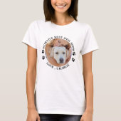 T-shirt Photo personnalisée de la meilleure maman chien du (Devant)