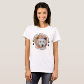 T-shirt Photo personnalisée de la meilleure maman chien du (Devant entier)