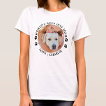 T-shirt Photo personnalisée de la meilleure maman chien du<br><div class="desc">Mondes Best Dog Maman ... Surprenez votre maman de chien préférée cette Fête des Mères, anniversaire ou Noël avec ce super mignon t-shirt personnalisé photo de animal de compagnie. Customisez ce t-shirt de maman de chien avec la photo préférée de votre chien, et le nom. Cette chemise pour chien est...</div>