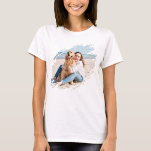 T-shirt Photo personnalisée de la touche de brosse moderne