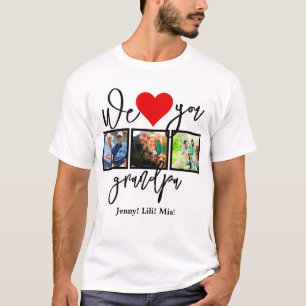 T-shirt Photo personnalisée de script moderne Nous Vous