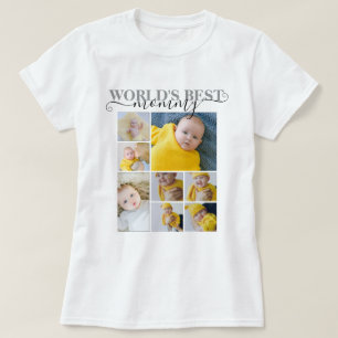 T-shirt Photo personnalisée et texte 8 Collage photo