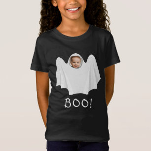 T-Shirt Photo personnalisée Ghost BOO Happy Halloween Éffr
