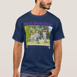 T-shirt Photo personnalisée Meilleure Maman avec une photo