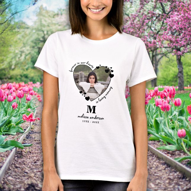 T-shirt Photo personnalisée Mémorial de l'amour Mémoire fu (Créateur téléchargé)