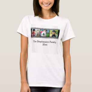 T-shirt photo personnalisée par bande du film 3-Photo