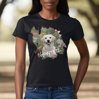 T-shirt Photo personnalisée pour animal de compagnie de ch