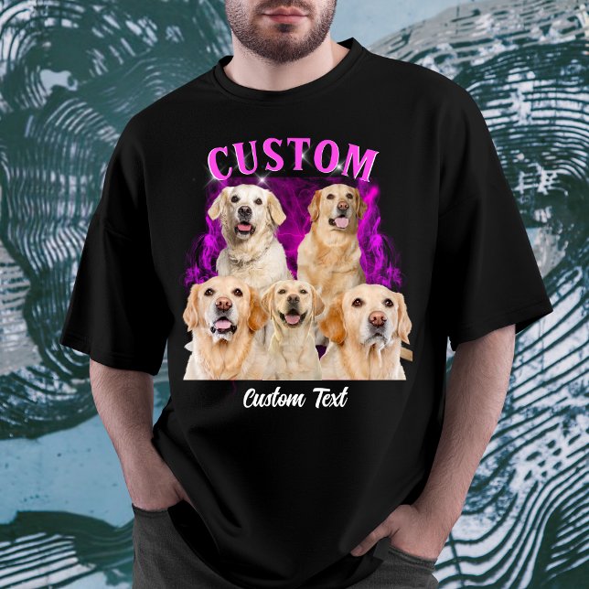 T-shirt Photo personnalisée Retro Vintage 90s Personnalise (Créateur téléchargé)