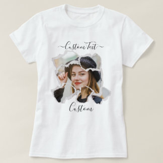 T-shirt Photo personnalisée style vintage