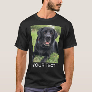 T-shirt Photo personnalisée Texte animal de compagnie Chie