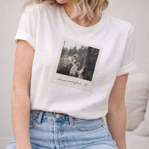 T-Shirt Photo Polaroïd Art Rétro Vintage Personn