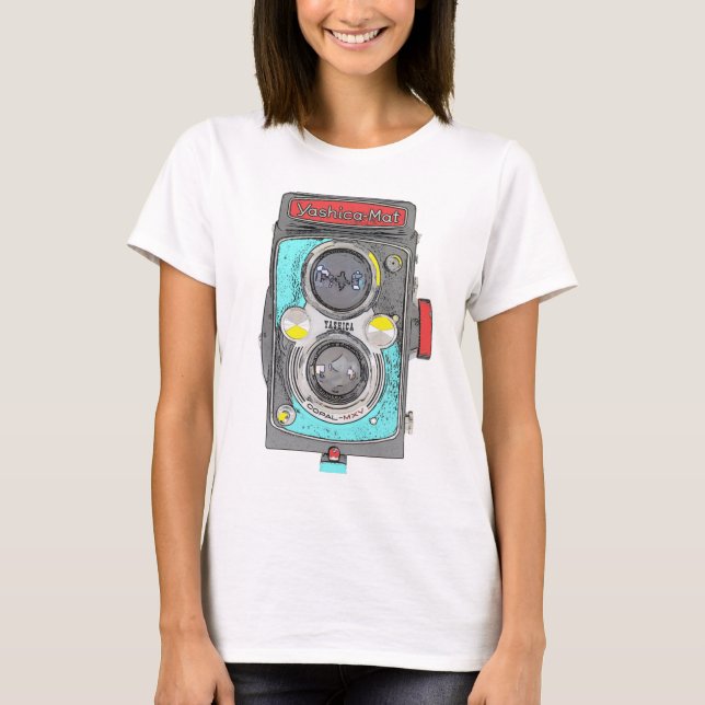 T-shirt Photo Pop Art Vintage. (Devant)