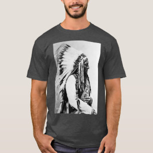 T-shirt Photo Sitting Bull Vintage Native American