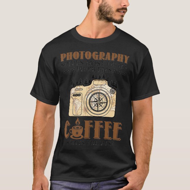 T-shirt Photo Solves Most Of My Gap Coffee Love (Devant)
