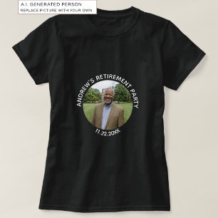 T-shirt Photo spécial Fête de retraite élégante