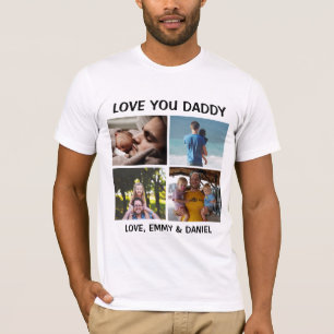 T-Shirt Photo T-Shirt Personnalisé Love You Papa