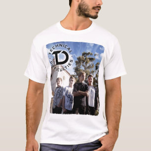 T-shirt Photo technique de bande de difficultés