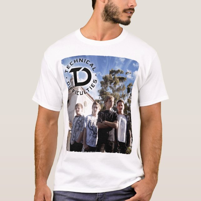 T-shirt Photo technique de bande de difficultés (Devant)